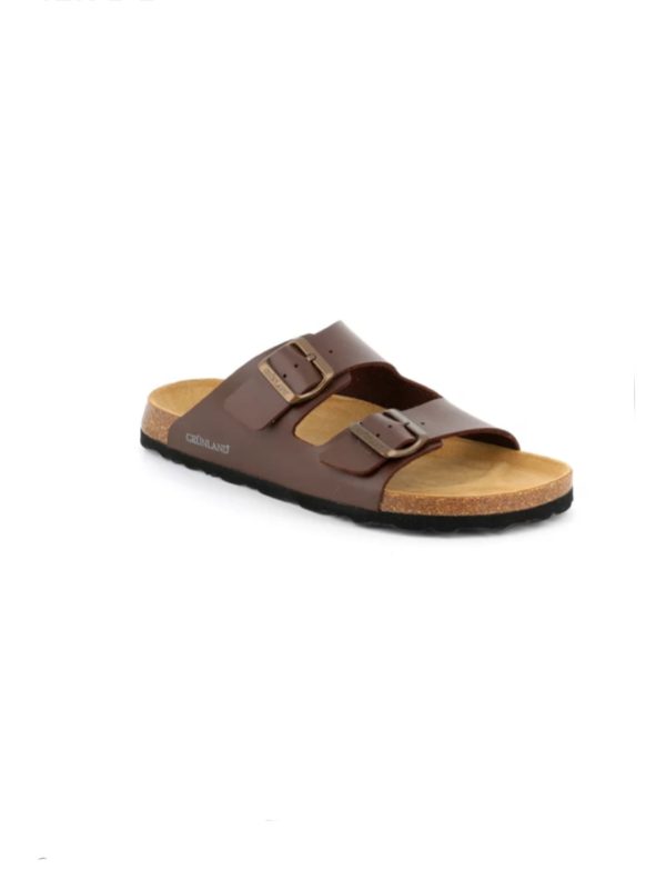 CIABATTA A DUE FASCE MODELLO BIRKENSTOCK BOBO GRUNLAND UOMO - immagine 7