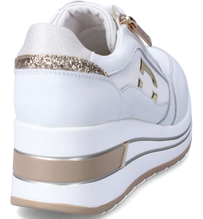 SNEAKER ALLACCIATA E ZIP LATERALE CON ZEPPA DONNA SERENA