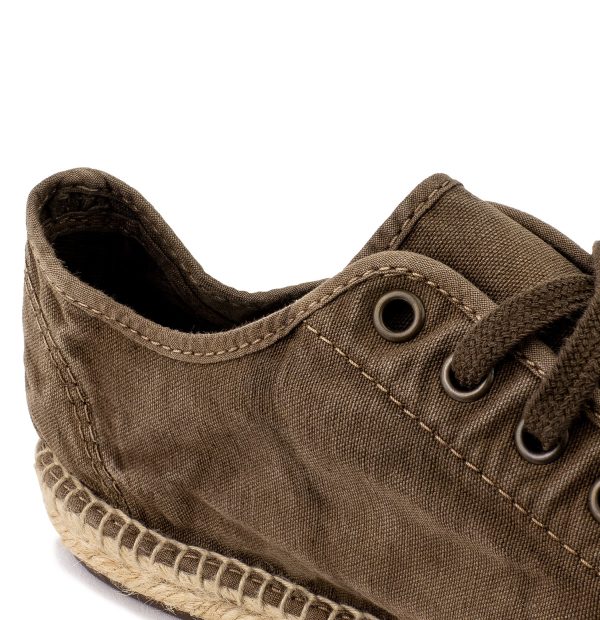 SNEAKER IN TELA  ALLACCIATA OLD CLOVER NATURAL WORLD UOMO - immagine 4