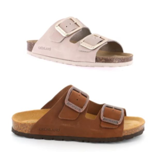 CIABATTA A DUE FASCE MODELLO BIRKENSTOCK SARA GRUNLAND DONNA