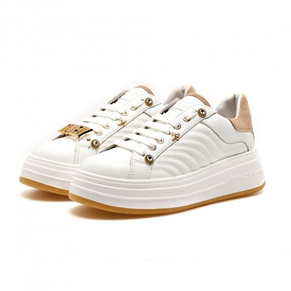 SNEAKERS ALLACCIATA IN PELLE LUCREZIA APEPAZZA