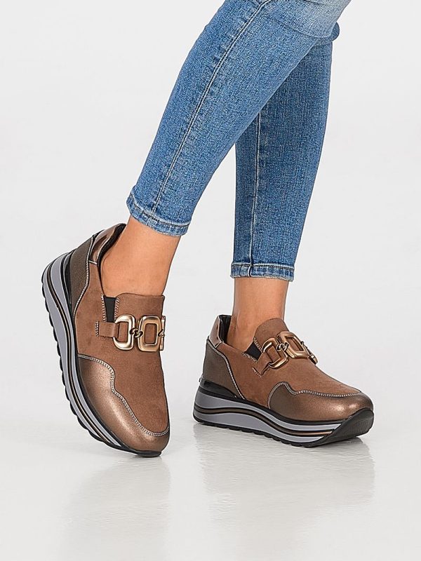 SNEAKERS SENZA LACCI CON MORSETTO DONNA SERENA