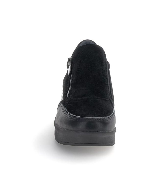 SNEAKERS A SLIP ON CON ZIP LATERALE CREAM STONEFLY DONNA - immagine 4