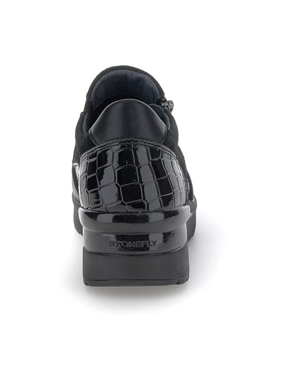 SNEAKERS A SLIP ON CON ZIP LATERALE CREAM STONEFLY DONNA - immagine 5