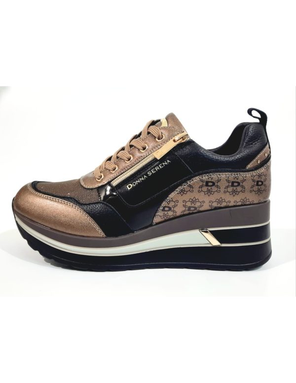 SNEAKERS CON LACCI E ZIP LATERALE DONNA SERENA
