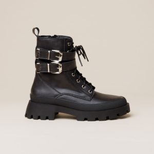 ANFIBI CON FIBBIE E ZIP LATERALE FRANCESCO MILANO