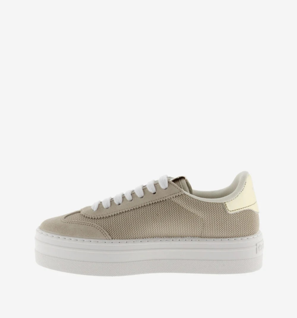 SNEAKERS CON PIATTAFORMA BARCELLONA IN RETE E CAMOSCIO VICTORIA DONNA - immagine 4