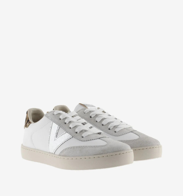 SNEAKERS BASSE BERLIN CON INSERTO ANIMALIER VICTORIA DONNA