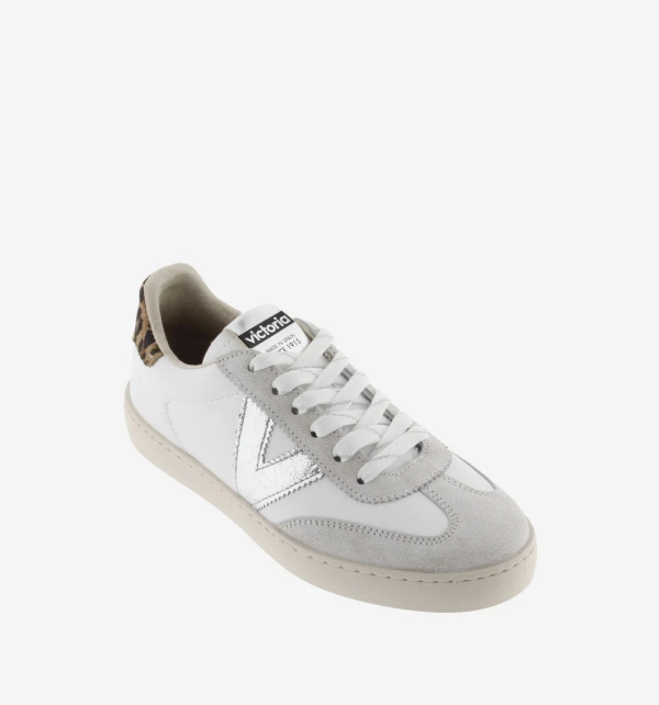 SNEAKERS BASSE BERLIN CON INSERTO ANIMALIER VICTORIA DONNA