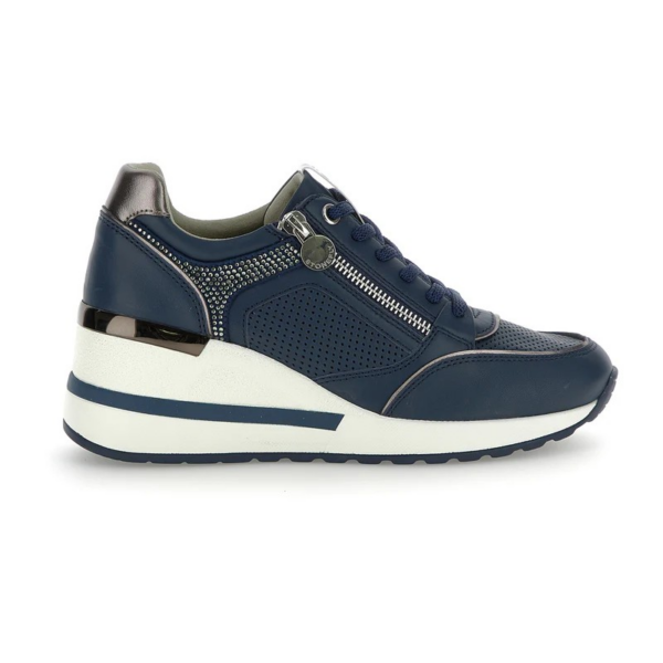 SNEAKERS ALLACCIATA E ZIP LATERALE CON ZEPPA 4 MINA STONEFLY DONNA