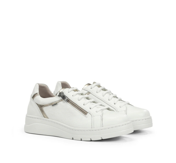 SNEAKERS ALLACCIATA CON ZIP LATERALE POMPAS FLUCHOS DONNA