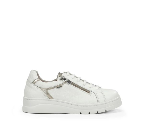 SNEAKERS ALLACCIATA CON ZIP LATERALE POMPAS FLUCHOS DONNA