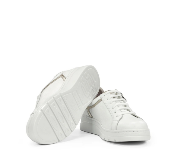 SNEAKERS ALLACCIATA CON ZIP LATERALE POMPAS FLUCHOS DONNA - immagine 5
