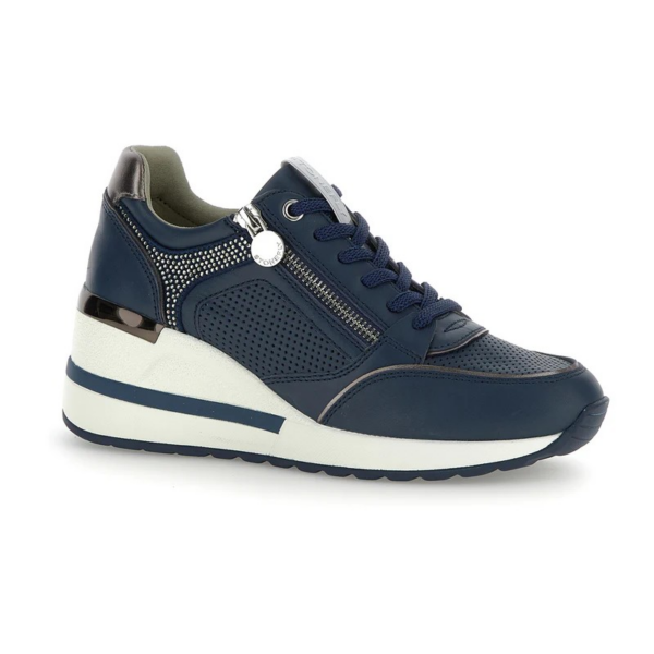 SNEAKERS ALLACCIATA E ZIP LATERALE CON ZEPPA 4 MINA STONEFLY DONNA
