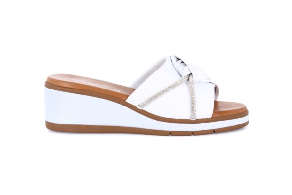 CIABATTA FASCIATA CON FASCE BRILLANTINATE FLOK GRUNLAND DONNA