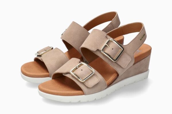 SANDALO A DUE FASCE REGOLABILE CON ZEPPA 3CM MEPHISTO DONNA