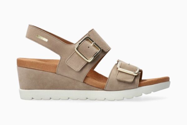 SANDALO A DUE FASCE REGOLABILE CON ZEPPA 3CM MEPHISTO DONNA