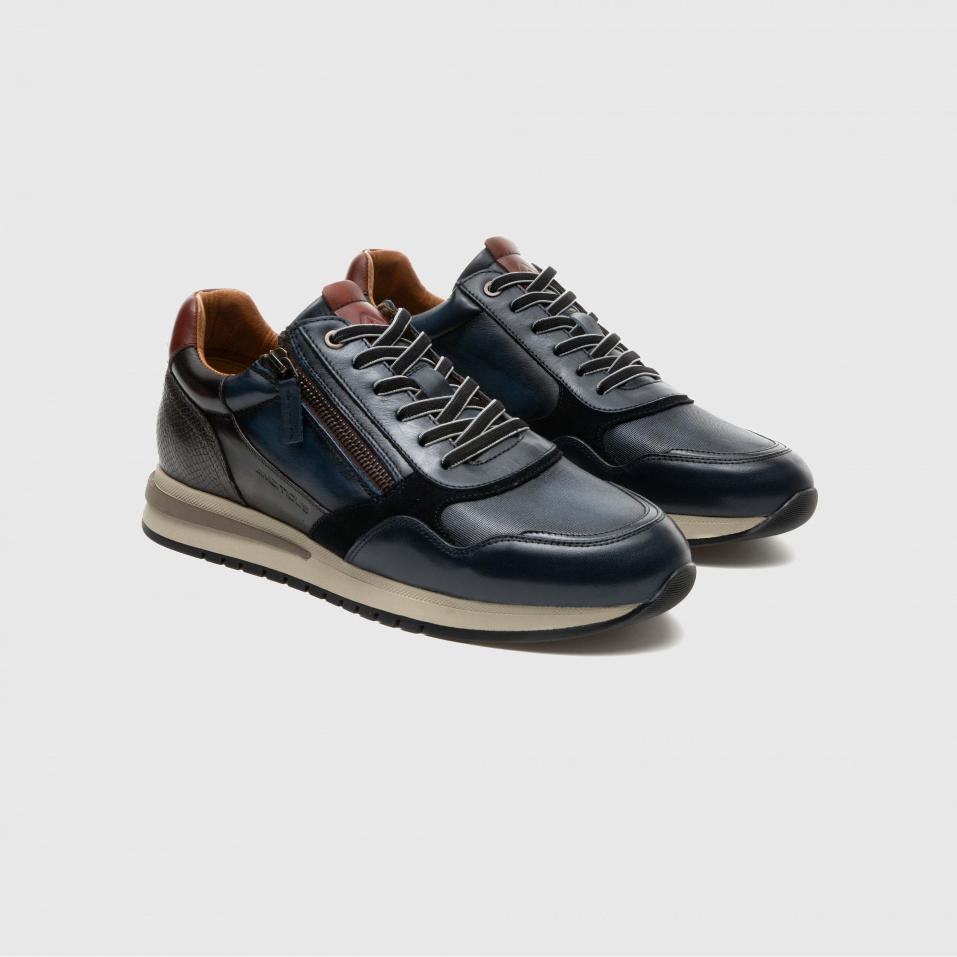 SCARPA ALLACCIATA CON ZIP LATERALE TEMPLE Zip AMBITIOUS UOMO