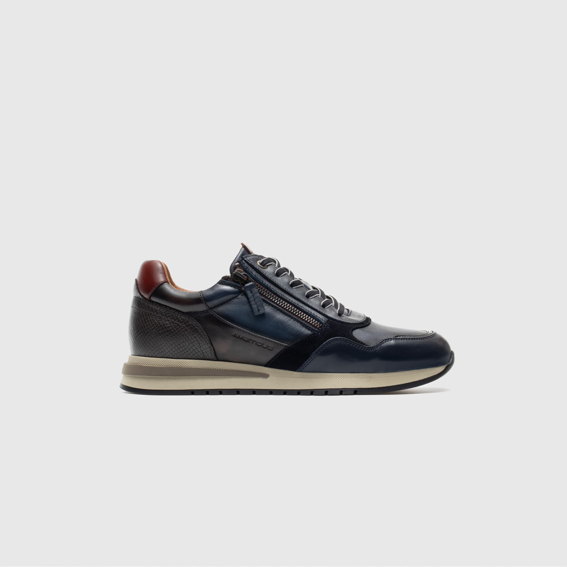 SCARPA ALLACCIATA CON ZIP LATERALE TEMPLE Zip AMBITIOUS UOMO