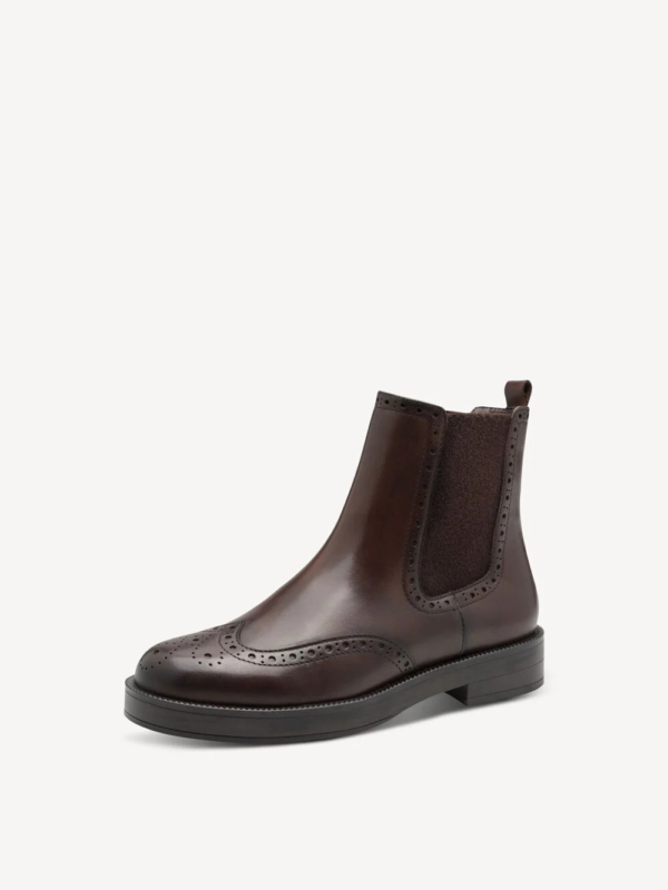 CHELSEA CON ELASTICI LATERALE E DETTAGLI BROGUE TAMARIS