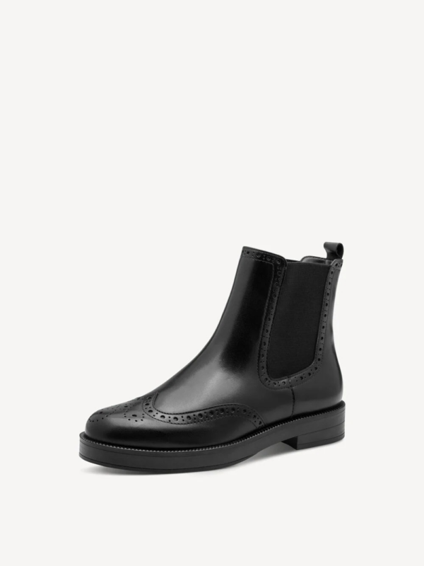 CHELSEA CON ELASTICI LATERALE E DETTAGLI BROGUE TAMARIS