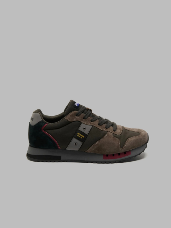 SNEAKERS ALLACCIATA RUNNING QUEENS01-WAX BLAUER UOMO