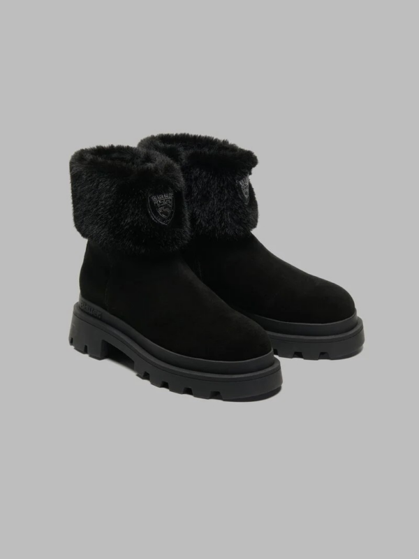 STIVALETTO CON ZIP LATERALE E PELLICCIOTTO KIMMEL BLAUER DONNA
