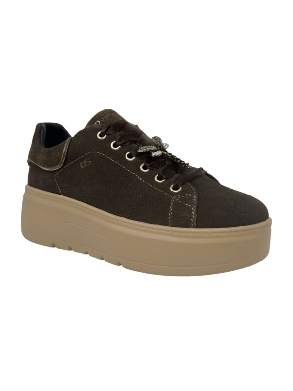 SNEAKERS ALLACCIATA E ZIP LATERALE CON PLATFORM DONNA SERENA