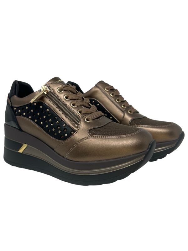 SNEAKERS ALLACCIATA CON ZIP LATERALE DONNA SERENA