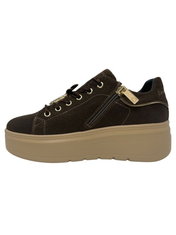 SNEAKERS ALLACCIATA E ZIP LATERALE CON PLATFORM DONNA SERENA - immagine 4