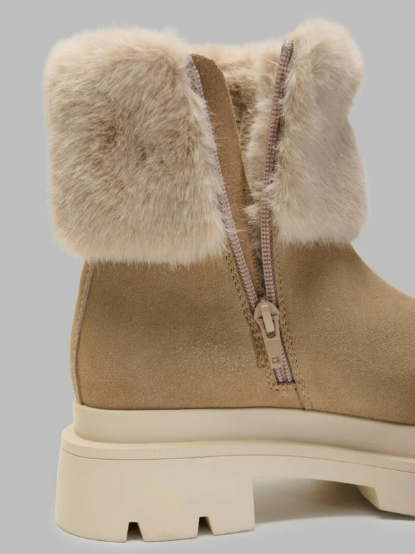 STIVALETTO CON ZIP LATERALE E PELLICCIOTTO KIMMEL BLAUER DONNA - immagine 4