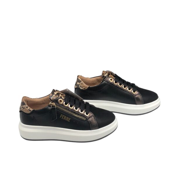 SNEAKERS ALLACCIATA CON ZIP LATERALE FERRE MILANO