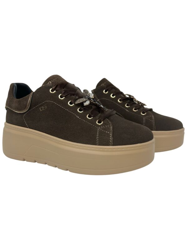 SNEAKERS ALLACCIATA E ZIP LATERALE CON PLATFORM DONNA SERENA