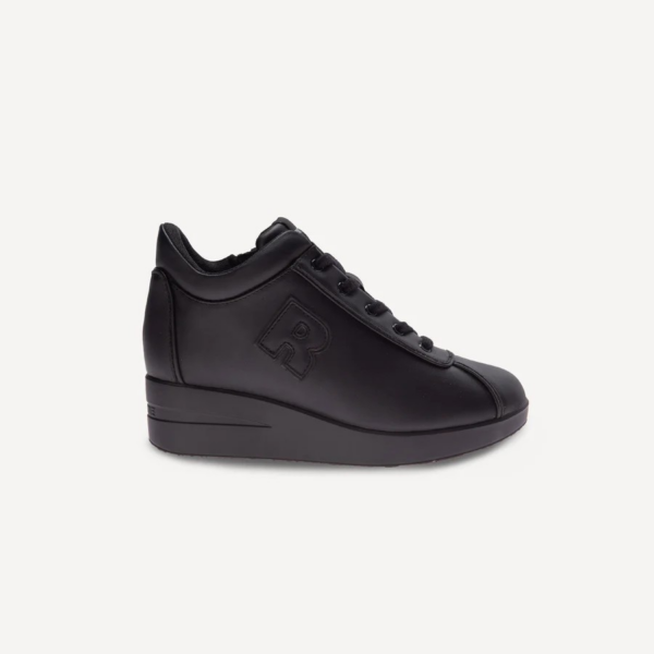 SNEAKERS ALLACCIATA E ZIP LATERALE CON ZEPPA MINNIE RUCOLINE