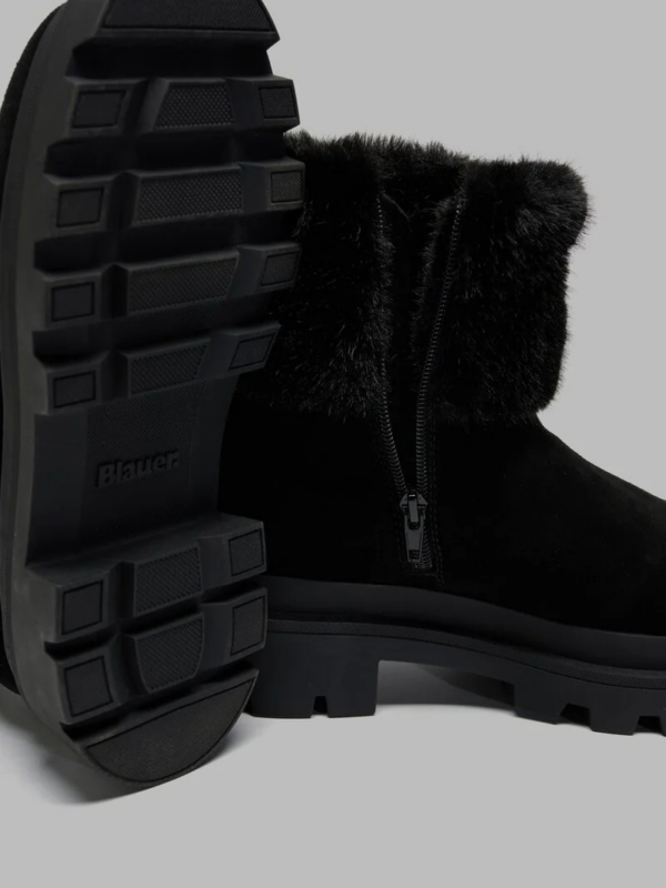 STIVALETTO CON ZIP LATERALE E PELLICCIOTTO KIMMEL BLAUER DONNA - immagine 9