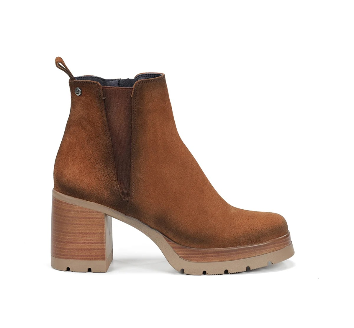 TRONCHETTO CON TACCO 8 E PLATEAU SAFE DORKING BY FLUCHOS DONNA