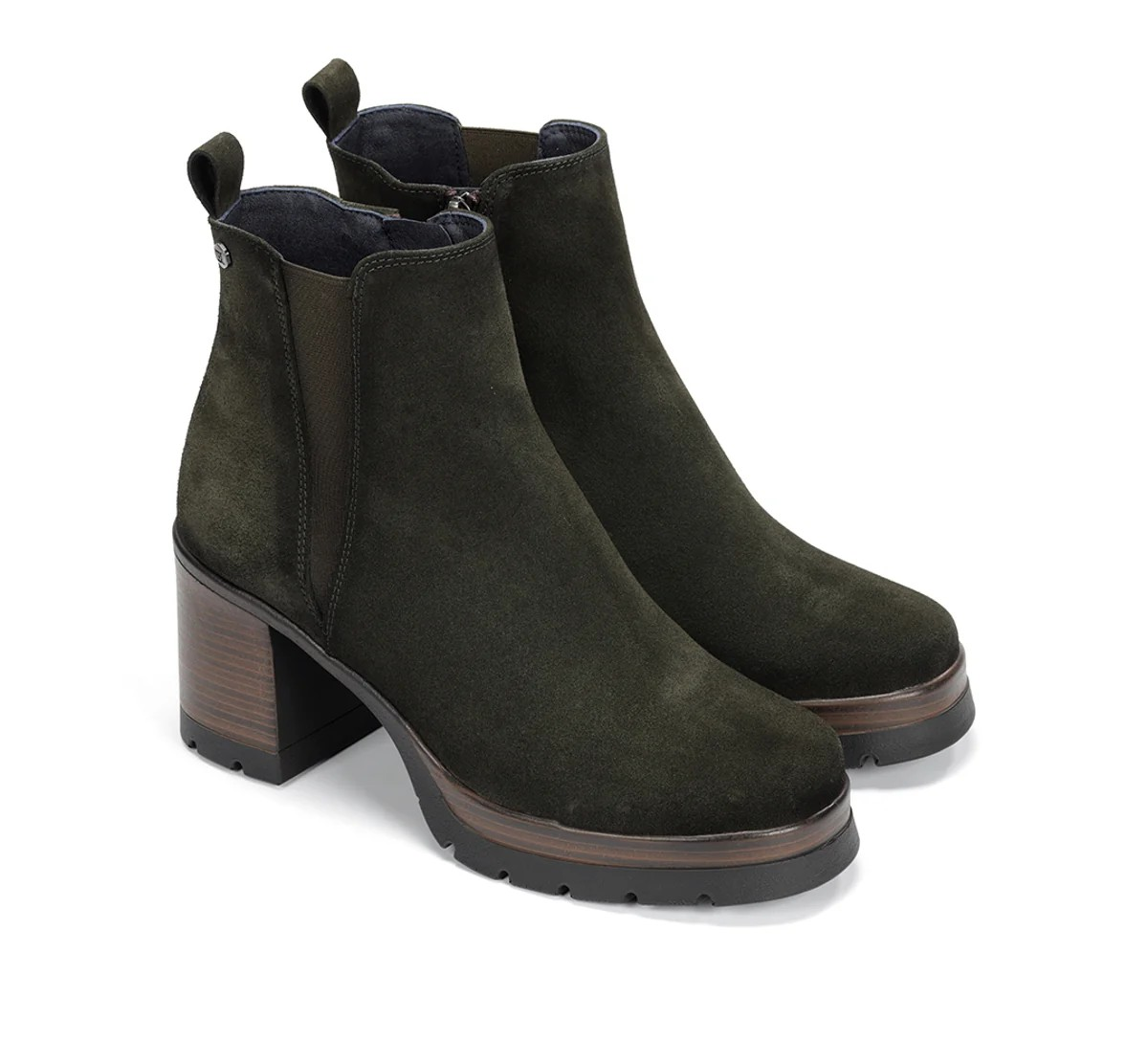 TRONCHETTO CON TACCO 8 E PLATEAU SAFE DORKING BY FLUCHOS DONNA