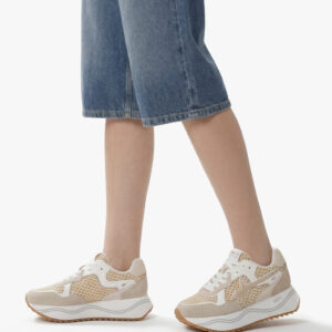 SNEAKER STRINGATA SUEDE/RAFIA DEVA-W W6YZ DONNA