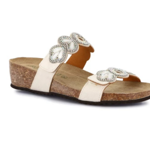 CIABATTA IN SUGHERO A DUE FASCE CON DECORI BRILLANTINATI MEMI GRUNLAND DONNA 1839